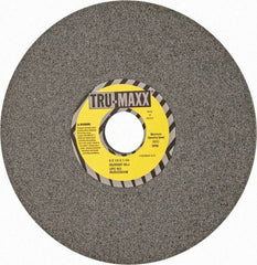 Tru-Maxx - 8" Diam x 1-1/4" Hole x 1/4" Thick, J Hardness, 60 Grit Surface Grinding Wheel - Aluminum Oxide, Type 1, Medium Grade, 3,600 Max RPM, Vitrified Bond, No Recess - Benchmark Tooling