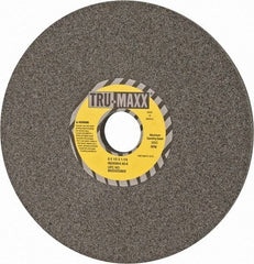 Tru-Maxx - 8" Diam x 1-1/4" Hole x 1/2" Thick, K Hardness, 60 Grit Surface Grinding Wheel - Aluminum Oxide, Type 1, Medium Grade, 3,600 Max RPM, Vitrified Bond, No Recess - Benchmark Tooling