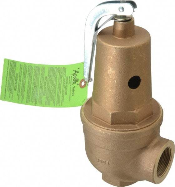 Conbraco - 1-1/2" Inlet, 1-1/2" Outlet, ASME Safety Relief Valve - 30 Max psi, 3,151,000 BTUs - Benchmark Tooling