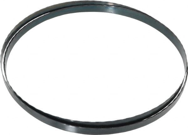 Starrett - 18 TPI, 7' 9-1/2" Long x 1/2" Wide x 0.025" Thick, Welded Band Saw Blade - Carbon Steel, Toothed Edge, Wavy Tooth Set, Flexible Back, Contour Cutting - Benchmark Tooling