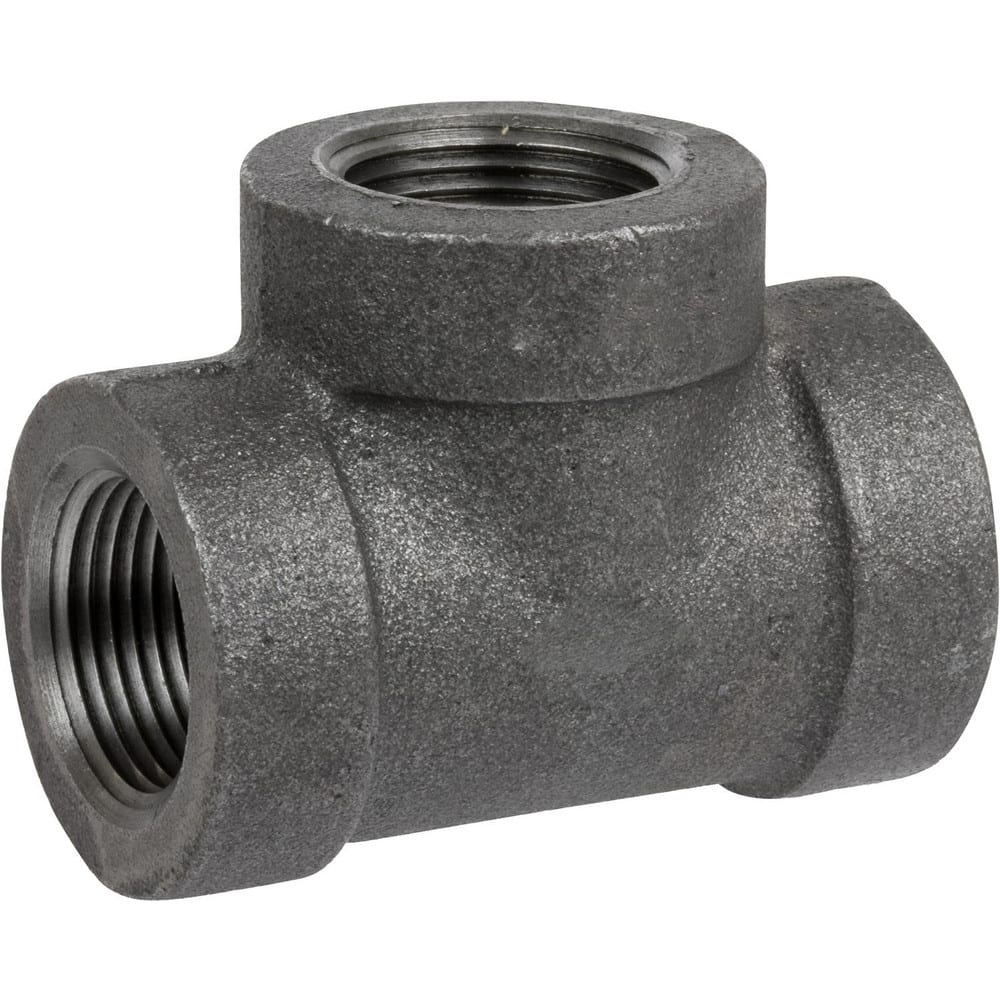 Black Pipe Fittings; Fitting Type: Tee; Fitting Size: 1/2″; Material: Malleable Iron; Finish: Black; Fitting Shape: Tee; Thread Standard: NPT; Connection Type: Threaded; Lead Free: No; Standards: ™ASME ™B1.2.1; ™ASME ™B16.3; ASTM ™A197; ™UL ™Listed