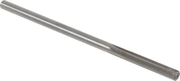 Alvord Polk - 19/64" High Speed Steel 6 Flute Chucking Reamer - Straight Flute, 0.2792" Straight Shank, 1-1/2" Flute Length, 6" OAL - Benchmark Tooling