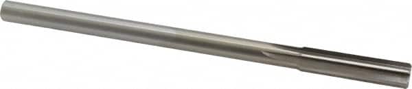 Alvord Polk - 7/16" High Speed Steel 6 Flute Chucking Reamer - Straight Flute, 0.373" Straight Shank, 1-3/4" Flute Length, 7" OAL - Benchmark Tooling