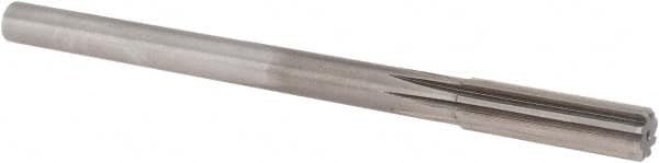 Alvord Polk - 5/8" High Speed Steel 8 Flute Chucking Reamer - Straight Flute, 9/16" Straight Shank, 2-1/4" Flute Length, 9" OAL - Benchmark Tooling
