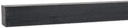 Made in USA - 4 Ft. Long x 3/4 Inch Wide x 3/4 Inch High, Acetal, Square Plastic Bar - Porosity Free, Black - Benchmark Tooling