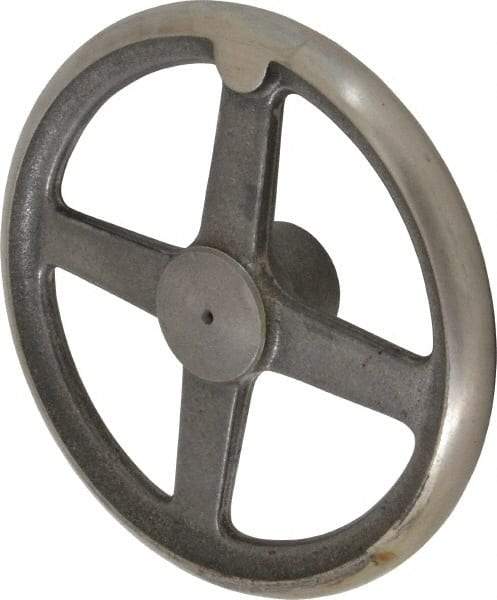 Morton Machine Works - 10", 4 Spoke Straight Handwheel - 2.3" Hub, Cast Iron, Plain Finish - Benchmark Tooling
