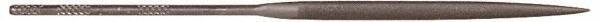 Grobet - 5-1/2" Needle Precision Swiss Pattern Marking File - Round Handle - Benchmark Tooling