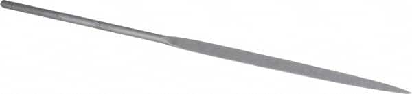 Grobet - 6-1/4" Needle Precision Swiss Pattern Marking File - Round Handle - Benchmark Tooling