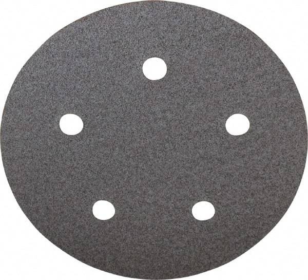 Norton - 5" Diam, 80 Grit, Aluminum Oxide Hook & Loop Disc - Medium Grade, Coated, B Weight Paper Backing, Series A275 - Benchmark Tooling
