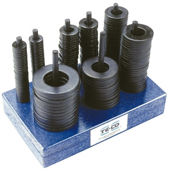 TE-CO - Washer Assortments Type: Flat Number of Pieces: 174 - Benchmark Tooling