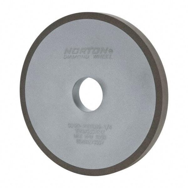 Norton - 6" Diam x 1-1/4" Hole x 1/2" Thick, 120 Grit Surface Grinding Wheel - Diamond, Type 1A1, Fine Grade, Resinoid Bond - Benchmark Tooling