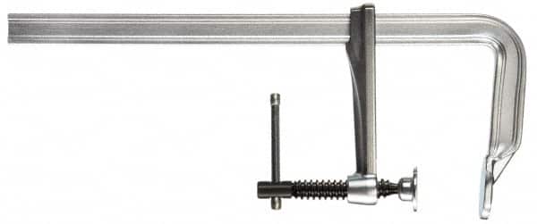 Bessey - 4-3/4" Deep Throat, 24" Max Capacity, Standard Sliding Arm Clamp - 1,320 Lb Clamping Pressure, 0.7" Spindle Diam - Benchmark Tooling