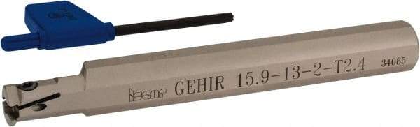 Iscar - GEHI, Internal, Right Hand, 0.094" Max Depth of Cut, 0.075 to 0.095" Groove Width, Indexable Grooving Tool Holder - GEMI.., GEPI.. Insert Compatibility, 5/8" Shank Width, 5" OAL, Through Coolant - Benchmark Tooling