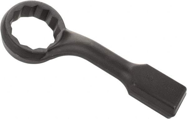 Proto - 4-1/4" 12 Point Striking Box Wrench - Single End, 6-1/4" Head Diam x 2-3/8" Head Thickness, 18" OAL, Steel, Black Finish, 60° Offset - Benchmark Tooling