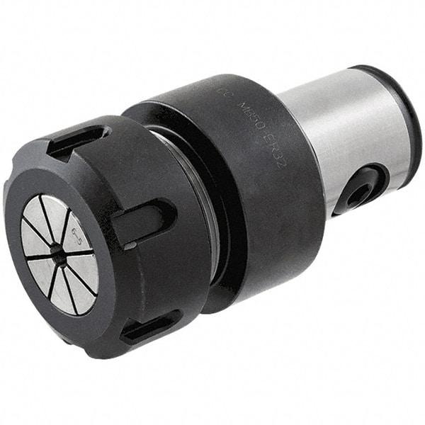 Iscar - 2.01mm to 19.99mm Capacity, 55mm Projection, Modular Connection, ER32 Collet Chuck - Through-Spindle - Exact Industrial Supply
