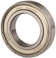 SKF - 1-1/2" Bore Diam, 2-5/8" OD, Double Shield Deep Groove Radial Ball Bearing - 9/16" Wide, 1 Row, Round Bore, 2,650 Lb Static Capacity, 3,780 Lb Dynamic Capacity - Benchmark Tooling
