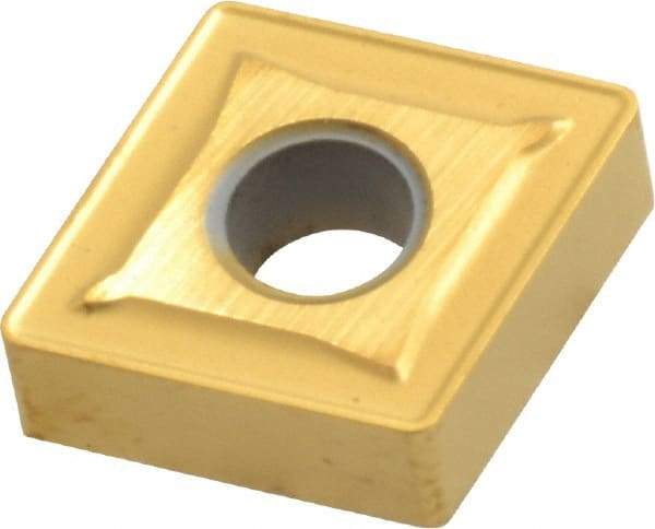 Interstate - CNMG432 Grade TCN55 Carbide Turning Insert - TiN Finish, 80° Diamond, 1/2" Inscr Circle, 3/16" Thick, 1/32" Corner Radius - Benchmark Tooling
