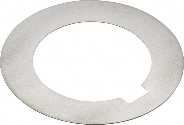 Made in USA - 0.078" Long x 3/16" Wide Notch, 0.01" Thick Internal Notched Washer - 301-304 Stainless Steel, 7/8" ID, 1-3/8" OD - Benchmark Tooling