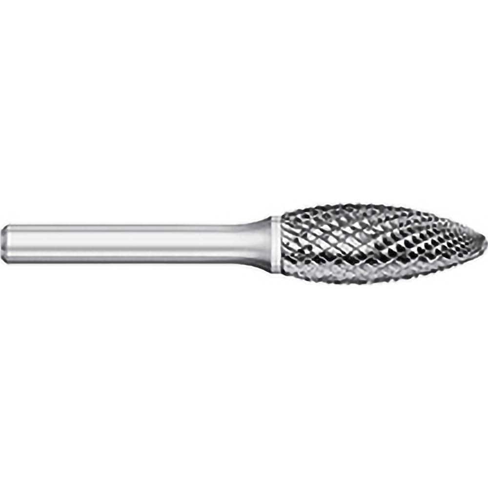 Titan USA - Burrs; Head Shape: Flame ; Industry Specification: SH-7 ; Tooth Style: Double Cut ; Cutting Diameter (Inch): 3/4 ; Cutting Diameter (Decimal Inch): 0.7500 ; Shank Diameter (Inch): 1/4 - Exact Industrial Supply