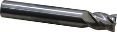Accupro - 12mm, 16mm LOC, 12mm Shank Diam, 76mm OAL, 4 Flute, Solid Carbide Square End Mill - Single End, Uncoated, Spiral Flute, 40° Helix, Centercutting, Right Hand Cut, Right Hand Flute - Benchmark Tooling