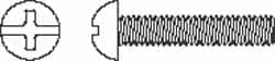 Value Collection - #10-32 UNF, 3" Length Under Head Slotted/Phillips Drive Machine Screw - Round Head, Grade J82 Steel, Zinc-Plated Finish, Without Washer - Benchmark Tooling