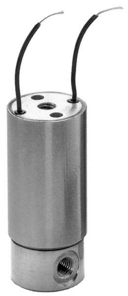 KIP - 10-32 Port, Direct Acting, Brass Solenoid Valve - Normally Closed, 80 Max PSI, Buna-N Seal - Benchmark Tooling