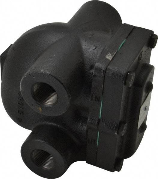 Hoffman Speciality - 3/4 Female" Pipe, Cast Iron Float & Thermostatic Steam Trap - 30 Max psi - Benchmark Tooling