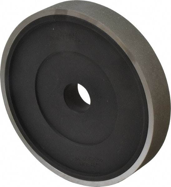 Norton - 200 Grit Diamond Bench & Pedestal Grinding Wheel - 6" Diam x 1" Hole x 1" Thick, Very Fine Grade - Benchmark Tooling