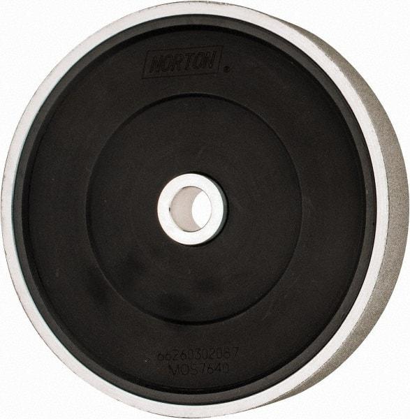 Norton - 100 Grit Diamond Bench & Pedestal Grinding Wheel - 6" Diam x 1" Hole x 1" Thick, Fine Grade - Benchmark Tooling