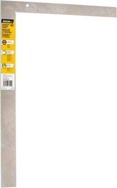 Johnson Level & Tool - 24" Blade Length x 16" Base Length, Anodized Finish, Aluminum Carpenters' Square - 1/8" Graduation, 2" Base Width - Benchmark Tooling