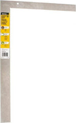 Johnson Level & Tool - 24" Blade Length x 16" Base Length, Anodized Finish, Aluminum Carpenters' Square - 1/8" Graduation, 2" Base Width - Benchmark Tooling