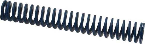 Associated Spring Raymond - 3/4" Hole Diam, 3/8" Rod Diam, 5" Free Length, Blue Die Spring - 150 Lb Max Deflection, 2.5" Max Deflection, Medium Duty, Chromium Alloy Steel - Benchmark Tooling