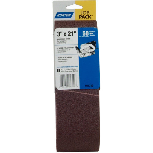 3″ × 21″ Metalite R215 Portable Belt 50 Grit Aluminum Oxide - Benchmark Tooling