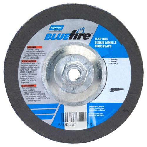 7″ × 1/4″ × 5/8″ 20X High Performance Flap Disc Type 29 40 Grit - Benchmark Tooling