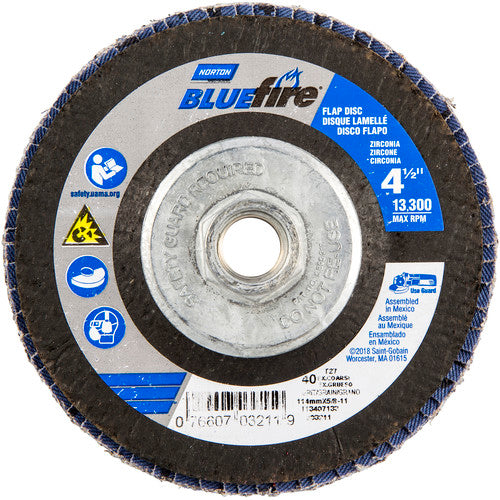 4-1/2″ × 1/4″ × 5/8″-11 20X High Performance Flap Disc Type 29 Conical 40 Grit - Benchmark Tooling