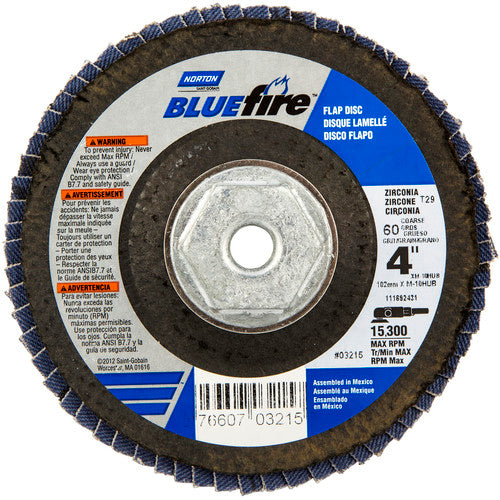 4″ × 1/4″ × 5/8″ 20X High Performance Flap Disc Type 29 60 Grit - Benchmark Tooling