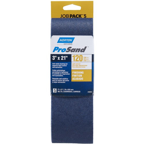 3″ × 21″ 3X High Performance Portable Belt 120 Grit Zirconia Alumina - Benchmark Tooling