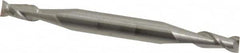 Accupro - 9/64", 5/16" LOC, 3/16" Shank Diam, 2" OAL, 2 Flute, Solid Carbide Square End Mill - Double End, Uncoated, Spiral Flute, 40° Helix, Centercutting, Right Hand Cut, Right Hand Flute - Benchmark Tooling
