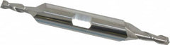 Accupro - 5/32", 7/16" LOC, 3/8" Shank Diam, 3" OAL, 2 Flute, Solid Carbide Square End Mill - Double End, Uncoated, Spiral Flute, 40° Helix, Centercutting, Right Hand Cut, Right Hand Flute - Benchmark Tooling