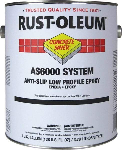 Rust-Oleum - 1 Gal Kit Gloss Silver Gray Antislip Epoxy - 80 to 100 Sq Ft/Gal Coverage, <100 g/L VOC Content - Benchmark Tooling