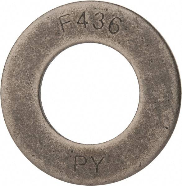 Value Collection - 1-1/2" Screw, Grade SAE 1035-1050 Steel Structural Flat Washer - 1-5/8" ID x 3" OD, Plain Finish - Benchmark Tooling
