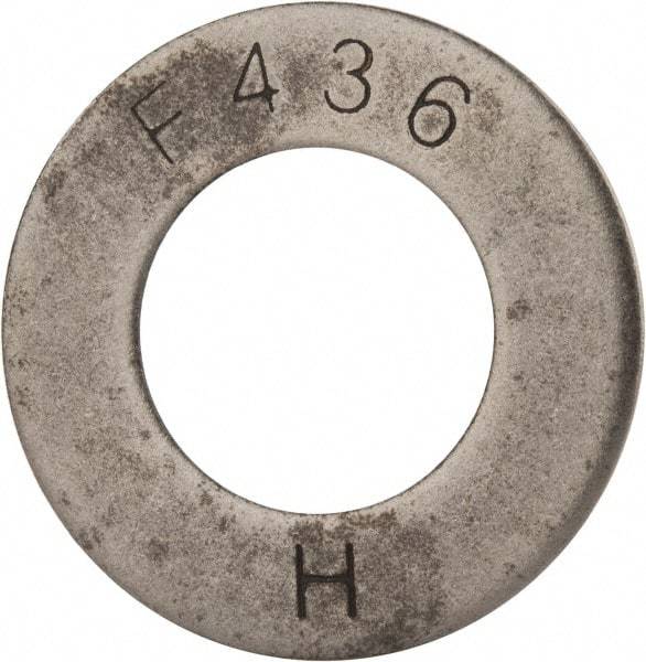 Value Collection - 1-1/4" Screw, Grade SAE 1035-1050 Steel Structural Flat Washer - 1-3/8" ID x 2-1/2" OD, Plain Finish - Benchmark Tooling