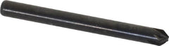 Keo - 1/8" Head Diam, 1/8" Shank Diam, 6 Flute 82° High Speed Steel Countersink - Benchmark Tooling