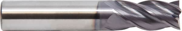 M.A. Ford - 3/4", 3/4" LOC, 3/4" Shank Diam, 3" OAL, 4 Flute, Solid Carbide Square End Mill - Single End, ALtima Finish, Spiral Flute, 35/38° Helix, Centercutting, Right Hand Cut, Right Hand Flute - Benchmark Tooling