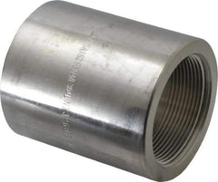 Merit Brass - 2 x 1-1/2" Grade 304/304L Stainless Steel Pipe Reducer Coupling - FNPT x FNPT End Connections, 3,000 psi - Benchmark Tooling