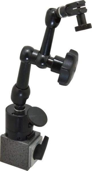 Noga - 320 N Magnetic Force, Fine Adjustment Indicator Positioner & Holder with Base - Articulated Arm, Rectangular Base, 35mm Base Height, 40mm Base Length, 30mm Base Width - Benchmark Tooling