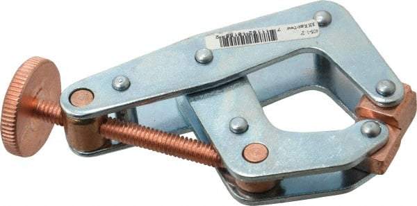 Kant Twist - 800 Lb, 2" Max Opening, 1-1/8" Open Throat Depth, 1-1/4" Closed Throat Depth, Cantilever Clamp - High Tensile Steel Jaw, Round Handle, 3-1/2" OAL, 3-1/4" Max Width - Benchmark Tooling