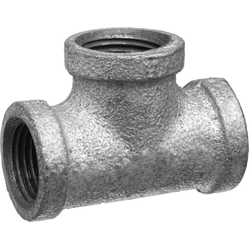 Galvanized Pipe Fittings; Material: Galvanized Malleable Iron; Fitting Shape: Tee; Thread Standard: NPT; End Connection: Threaded; Class: 150; Lead Free: Yes; Standards: ASME ™B1.20.1; ™ASTM ™A197; ™ASME ™B16.3