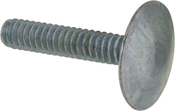 Value Collection - #10-24, 1" Length Under Head, Step Bolt - 21/32" Head Diam, 1006-1050 Steel, Zinc-Plated Finish - Benchmark Tooling