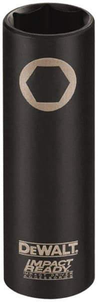 DeWALT - 3/8" Drive 3/8" Deep Impact Socket - 6 Points, 2-1/2" OAL - Benchmark Tooling